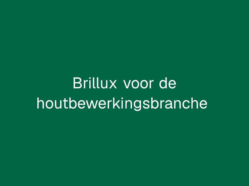 Brillux voor de houtbewerkingsbranche