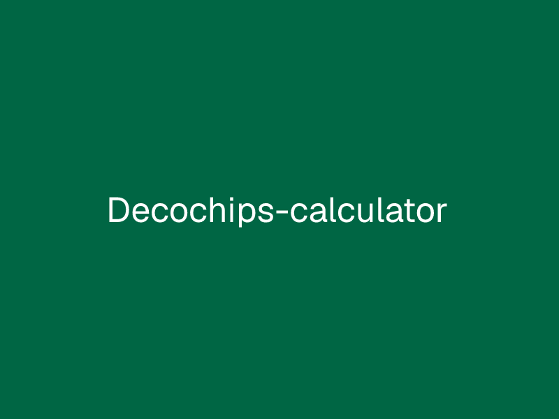 Decochips-calculator