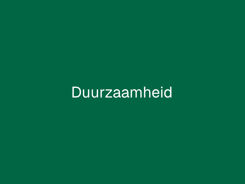 Duurzaamheid