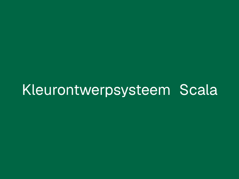 Kleurontwerpsysteem Scala
