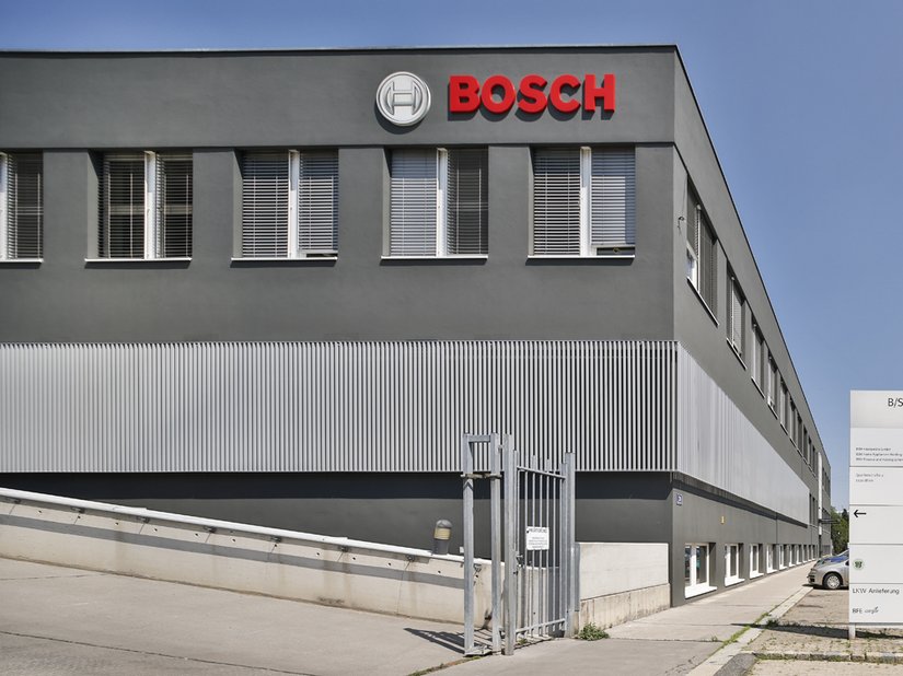Over de juiste kleurkeuze voor de firma Bosch werd tot in het kleinste detail nagedacht.