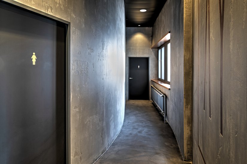 De restaurantuitbaters kozen aan de hand van stalen de betonlook die zij het beste vonden passen bij hun visie.
