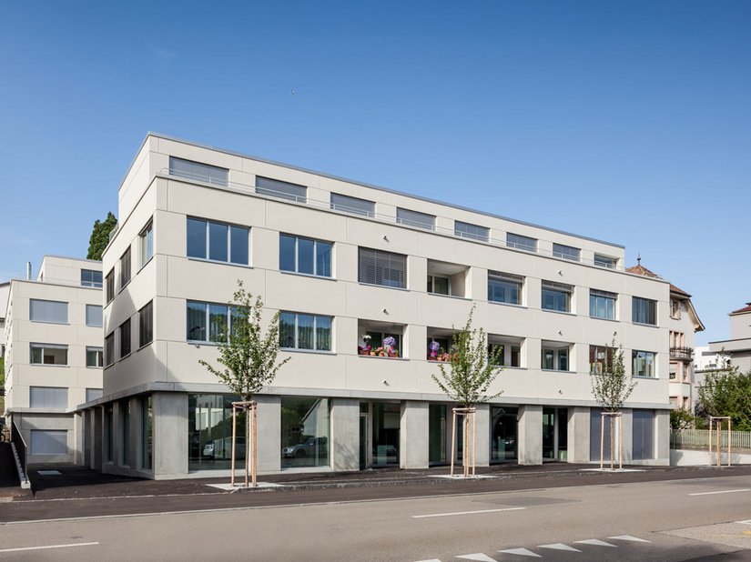 De residentie bim Stedtli voldoet aan de Zwitserse Minergie standaard voor duurzaam bouwen.