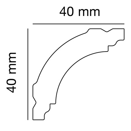 Polystyreenprofiel PS 2510, Anwendungsbild 1