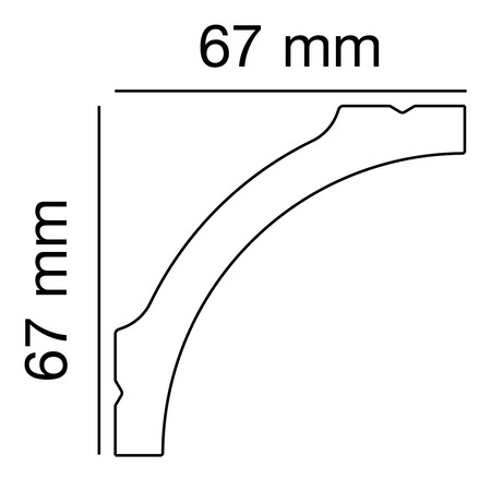 Polystyreenprofiel PS 2522, Anwendungsbild 1
