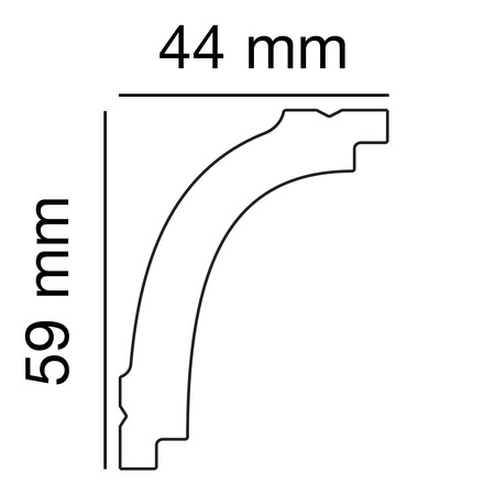 Polystyreenprofiel PS 2523, Anwendungsbild 1