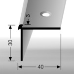 Aluminium traprandprofiel 3137