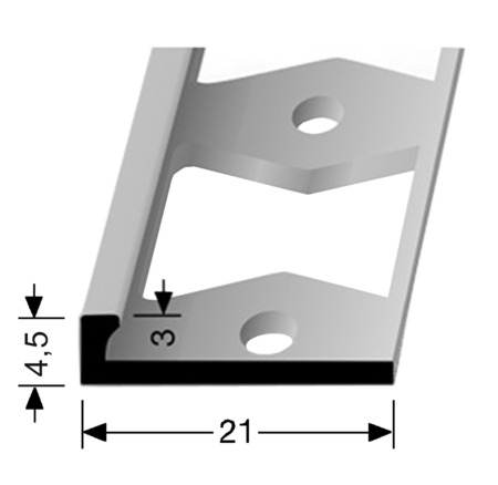 Aluminium L-profiel 3144
