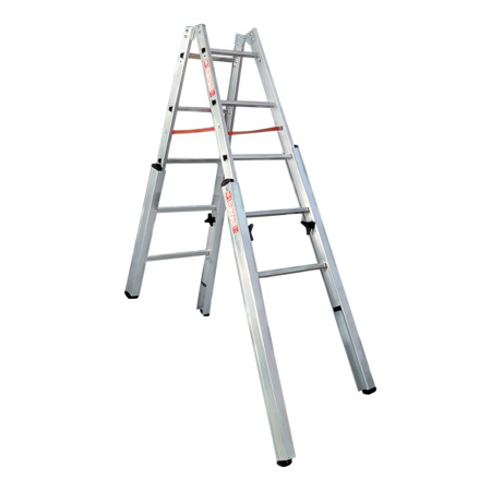 Staande aluminium trapladder