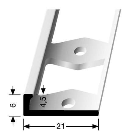Roestvrijstalen L-profiel 3144