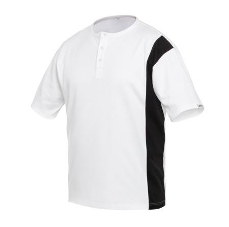 Schilders-T-shirt met knoopsluiting