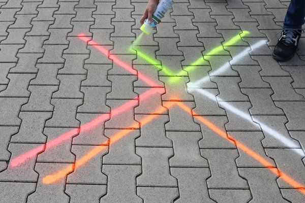 Tijdelijke Markeerspray 1070: voor vlotte, simpele en duidelijk zichtbare markeringen